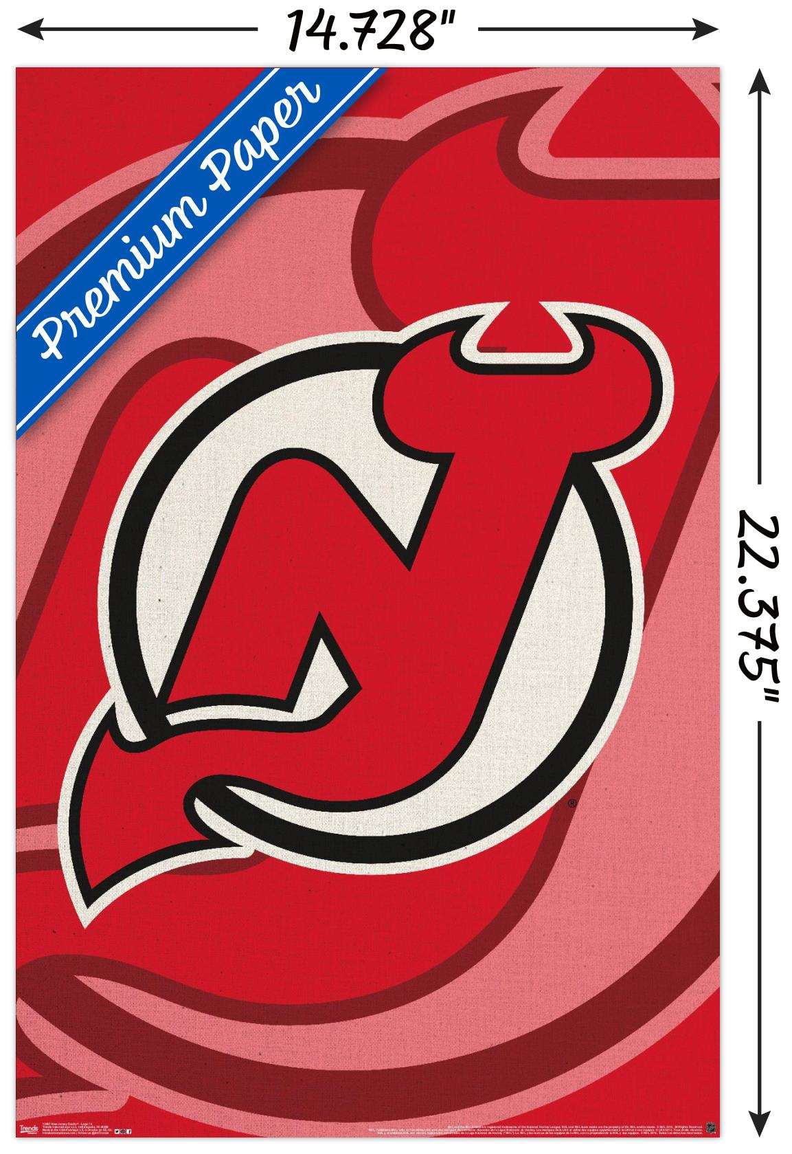 NHL New Jersey DeVils - Logo 14 Wall Poster, 14.725" x 22.375"