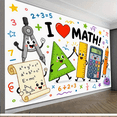 Math Theme Backdrop Math Classroom Backdrop Background Banner Party Decor - Walmart.com