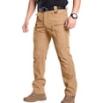 thumbnail image 4 of Tactical Pants for Men Quick Dry Military Cargo Pant Light Stretch Outdoor Work Hiking Pants with Zipper Pockets Earthy Yellow XL, 4 of 9