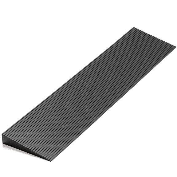 FCOME 1.6 Inch Rise Rubber Threshold Ramp Anti-Slip Wheelchair Doorway Ramp for Scooters, Carts & Sweepers