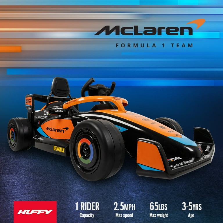 McLaren Style Kids 12V Ride-On - Orange - Toys 4 You