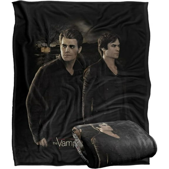 Vampire Diaries Brothers Silky Touch Super Soft Throw Blanket 50" x 60"