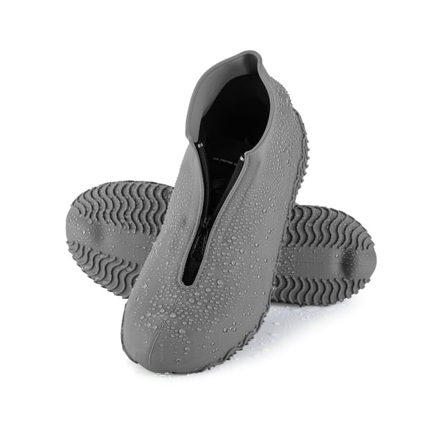 Cubrezapatos impermeables de silicona HTHOY&GOWY con cierre de cremallera