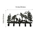 thumbnail image 2 of Animal Themed Metal Towel Hook Wall Mounted Rack For Bathroom Kitchen Home Bear Deer Wolf Design Durable Towel Holder, 2 of 3