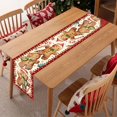 thumbnail image 4 of Christmas Gingerbread Man Candy Table Runner Winter Xmas Holiday Table Runners Decoration for Home Party Table Decor 13x72inch, 4 of 7