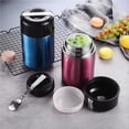 thumbnail image 2 of Wosthever Fiambrera Universal a prueba de fugas, soporte de transporte, botella aislada, tazas de sopa de acero inoxidable para viaje, soportes Decoración del hogar Plata, 2 of 3