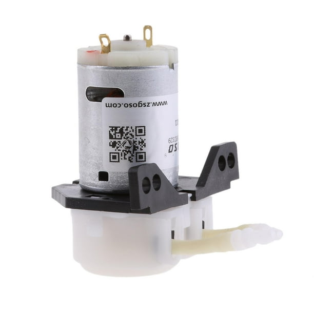 Bomba dosificadora de 24V CC Cabezal dosificador peristáltico y conector para Blanco 24V Yuyangstore Bomba dosificadora