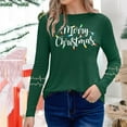 thumbnail image 4 of Christmas Sweatshirt for Women Long Sleeve Pullover Merry Christmas Graphic Tops Holiday Casual Sweater Xmas Shirt, 4 of 5
