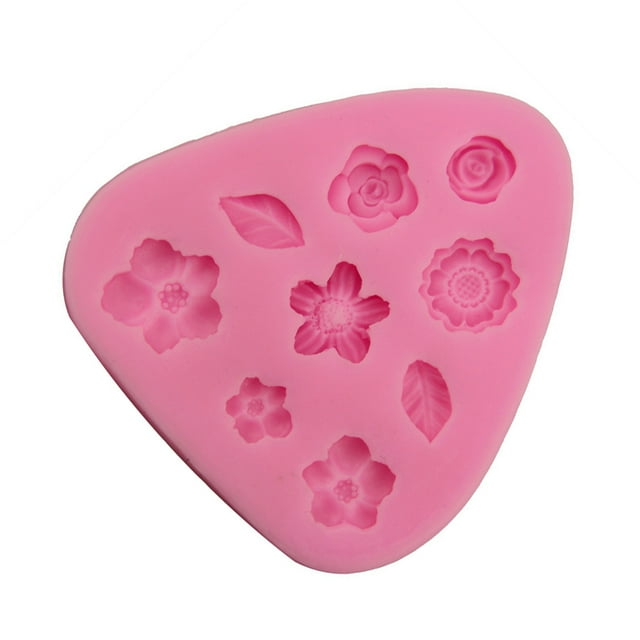 Billuyoard Molde antiadherente para fondant, apto para lavavajillas, no tóxico, decoración de pasteles sin esfuerzo, resistente al calor Herramientas de estampado