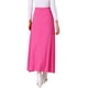 thumbnail image 3 of Falda Maxi Casual Ligera Acampanada de Cintura Alta INSPIRE CHIC para Mujeres M Rosa Rojo, 3 of 6