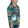 thumbnail image 3 of The Octonauts Youth Sweatshirt 3D Printed Hoodie Activewear Teenager Winter Full-Zip Drawstring Jacket Coats Active Pullover Hooded Blouse For Boys Girls Small, 3 of 8