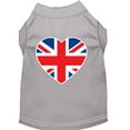 thumbnail image 6 of Pet Dog  Cat Shirt Screen Printed, "British Flag Heart", 6 of 10