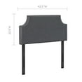 thumbnail image 5 of Modway Laura Twin Upholstered Fabric Headboard in Gray, 5 of 7