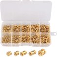 thumbnail image 1 of Knurled Nut M2 M2.5 M3 Female Thread Round Ground Nuts Injection Molding Brass Insert,For 3D Print Parts Inserted Nuts Assortment Kit-200 Pcs, 1 of 7