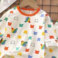 thumbnail image 5 of NOLDARES 2pcs Toddler Infant Baby Boy Fall Winter Clothes Long Sleeve Graphic Sweatshirt Tops Casual Pants Set Outfits Clothing(Orange,18-24 M), 5 of 6