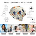thumbnail image 5 of Vsdgher Flower Leaves Slouchy Beanie Hat for Men/Women, Skull Cap Chemo Cap Night Sleeping Cap, 5 of 8