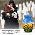 thumbnail image 4 of Sunflower Memorial Urn For Adult Women - Keepsake Urns For Human Ashes Adult Man - 10 Inch Funeral Cremation Urns For Mom, Blue Urn For Human Ashes For Female Set Of 4, 3 Inch Small, 4 of 7