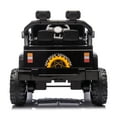 thumbnail image 3 of Arnahaishe 12V Electric Jeep Ride On Car with Parent Remote Control, Dual Drive, Bluetooth and MP3, Riding Toy Gift for Kids Aged 2-4, Black, 3 of 11