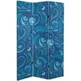 thumbnail image 7 of Oriental Furniture 6 ft. Tall Psychedelic Wallpaper Canvas Screen - 3 Panel, 7 of 7
