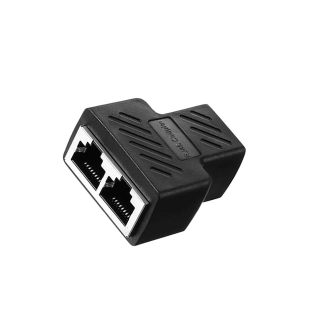 Bearachild Laptop Network Cable Splitter Converter Office Internet School Adaptor Conversion LAN Accessories Ethernet PC Connector Desktop Juegos de teclado y mouse para computadora