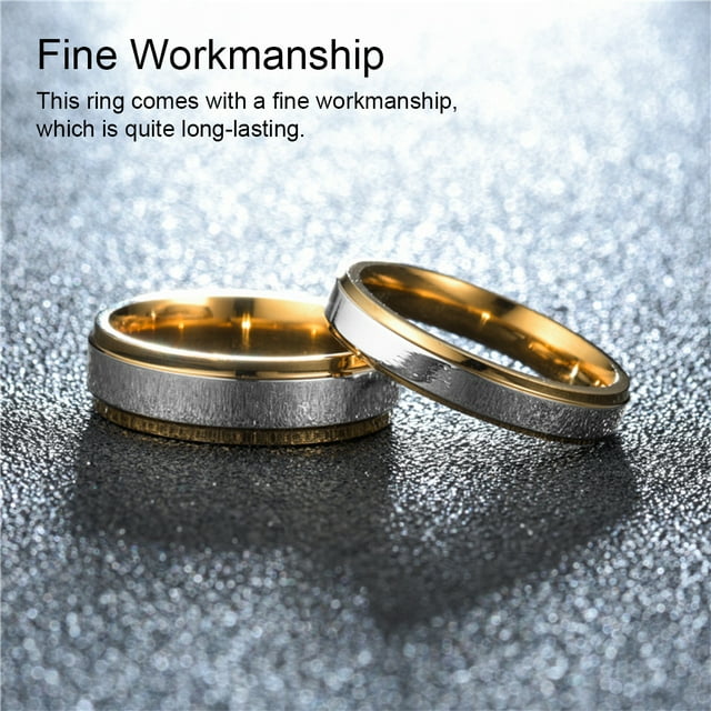 Baohd Couple Anneau Doigts Pendentif Mode Bijoux Rouille Fine Exécution Exquise Rouille Engagement Réglable Doux Cadeau Type 9 4MM