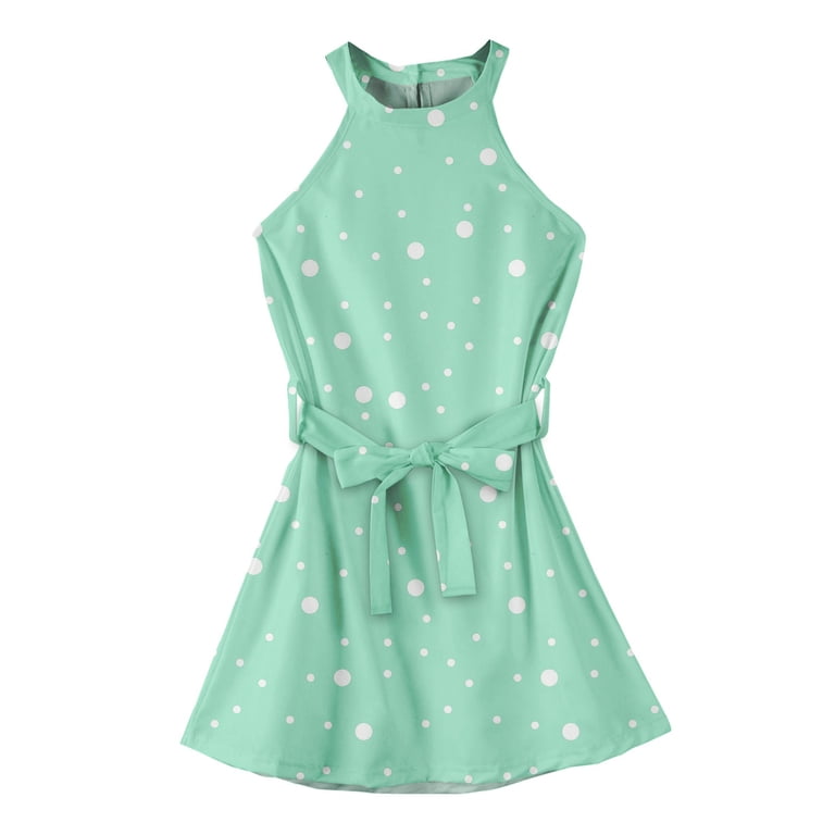 mint green polka dot dress PixieGirl Petite Women's Mint Green Polka Dot Tiered Maxi Dress