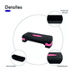 thumbnail image 5 of Step Banco Aerobics Ejercicio Fitness Crossfit Ajustable Gym Eo Safe Imports Color Rosa, 5 of 5