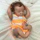 thumbnail image 4 of Muñeca Bebé Reborn Material didáctico con cabello castaño de utilería Suave móvil para regalos de niños Tmvgtek libre de BPA, 4 of 8