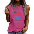 thumbnail image 2 of Goodtrade8 Womens July 4th Tank Tops Sleeveless Shirts Pullover Red White and Blue Sports Casual Patriotic American Flag Lightweight Tops for Women Crew Neck, 2 of 4