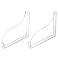thumbnail image 1 of Bathtub Splash Cover Set Tub Corner Guard Cover Acrylic Drip Baffle for Basin Wash, 1 of 10