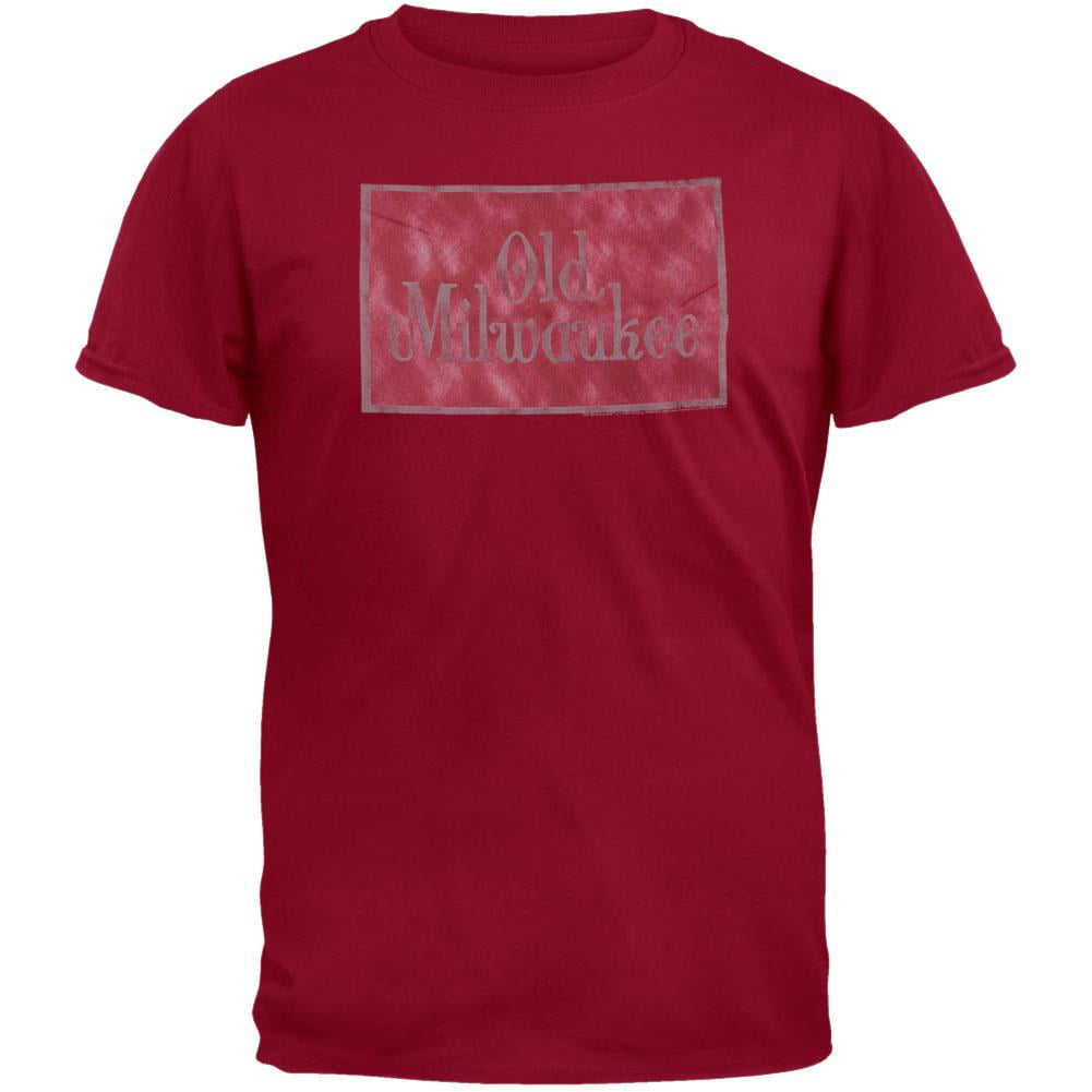 Old Milwaukee Old Milwaukee Logo Maroon TShirt Medium Walmart
