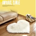 thumbnail image 4 of Heart Shaped Rug, Beige - 20x16 Inch, Fluffy Faux Fur, Soft & Cozy, Machine Washable, Perfect for Dorm or Preppy Room Decor, 1.3'x1.6', 4 of 5