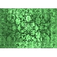 thumbnail image 1 of Ahgly Company Indoor Rectangle Abstract Emerald Green Contemporary Area Rugs, 7' x 9', 1 of 4