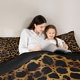 thumbnail image 5 of Castle Fairy Vintage Cheetah Print Queen Comforter Set,Leopard Print Bedding Comforter Set, 5 of 8