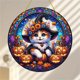 thumbnail image 5 of Kitty Witch Halloween Pendant Acrylic Halloween Hanging Decoration Flat Display For Window Hanging, 5 of 5