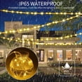 thumbnail image 3 of Honche Outdoor Christmas Decoration Solar Rope LED Lights, Waterproof Warm White, 33ft, 100 Count, 3 of 5
