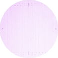 thumbnail image 1 of Ahgly Company Machine Washable Indoor Round Solid Purple Modern Area Rugs, 8' Round, 1 of 4