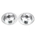 thumbnail image 2 of Power Stop Rear Pair of Drilled and Slotted Brake Rotors JBR526XPR, 2 of 4