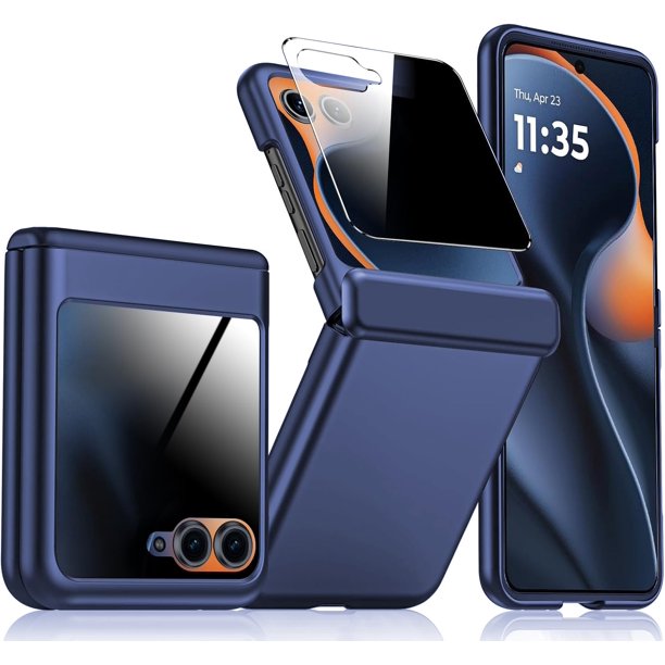 Funda para teléfono celular KEKBOXQ Motorola Razr 2025 Privacy Blue