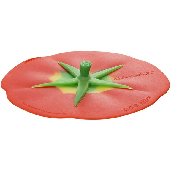 Charles Viancin Silicone Tomato Airtight Lid/Cover, 4-Inch, Red