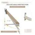 thumbnail image 5 of Retractable Patio Awning 6ft Cream - UV Sun Shade Window Cover w/Hardware, 5 of 9