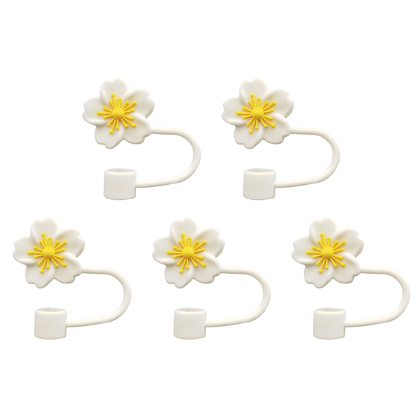 Tapa Paja Silicona Con Forma Adorno 10mm para (dorado)
