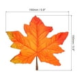 thumbnail image 2 of Uxcell Fake Fall Leaves, 6 inch 20Pcs Artificial Maple Leaves Faux Autumn Leaves Decor Style 1, Orange, 2 of 6