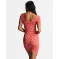 thumbnail image 3 of Billabong Women's In The Sun Stretchy Jersey Fabric Bodycon Mini Dress (X-Small, Coral Crush), 3 of 4