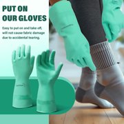 Donning Gloves for Compression Socks - Easy Donning & Doffing for Compression Stockings - Green, 1 Pair