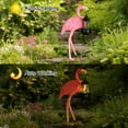 thumbnail image 5 of Solar Garden Statue Flamingo Figurine- Garden Art with Solar Lantern, Loving Flamingo for Patio,Balcony,Yard, Lawn-Unique Housewarming Gift for Garden Mom Grandma, 5 of 8