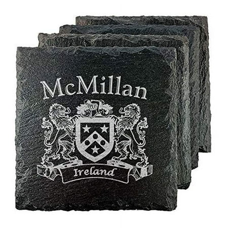 

McMillan Irish Coat of Arms Slate Coasters - Set of 4