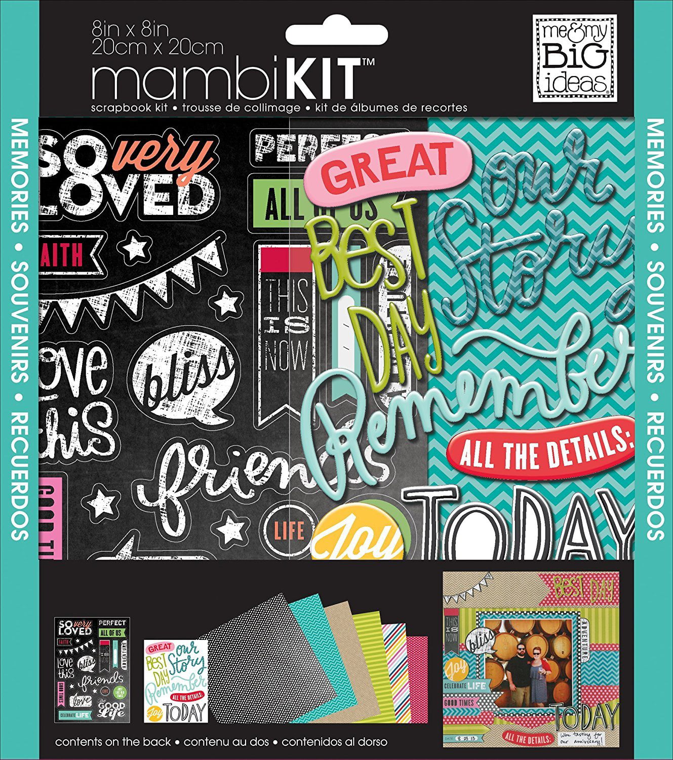 me & my BIG ideas Scrapbooking Kit Our Trip Adventure 12-Inch by 12-Inch 