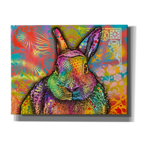 Epic Graffiti 'Hare' by Dean Russo, Canvas Wall Art, 34"x26"