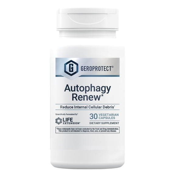 Life Extension GEROPROTECT Autophagy Renew - Encourages “Cellular Housekeeping” and Healthy Aging - Gluten-Free, Non-GMO - 30 Vegetarian Capsules